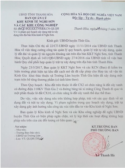 Huyện Tĩnh Gia, Thanh Hóa: Chỉ thị số 22 của UBND tỉnh Thanh Hóa chưa được thực hiện nghiêm